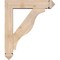 Ekena Millwork Funston Arts and Crafts Smooth Bracket w/ Offset Brace, Douglas Fir, 5 1/2"W x 22"D x 26"H BKT0604X22X26FST03SDF - alternate 4